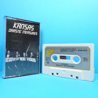   MC - KANSAS - Drastic Measures * Musik Kassette Music Cassette * EPIC 1983