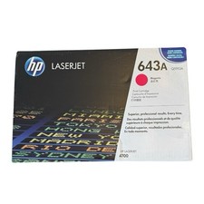 HP Genuine 643A MAGENTA TONER CARTRIDGE New Sealed Box. SUINK6