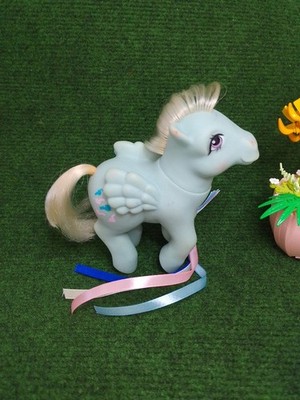 My little Pony Vintage G1 Wind Whistler + 4 ribbons 1985 (HK) EU Variation!
