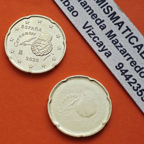 NUMISMÁTICA BILBAO * MONEDA CON ERROR DE ACUÑACIÓN ** ESPAÑA 20 CENTIMOS 2025 SC - Bild 5 von 7