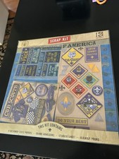 K Company Cub Scouts BSA Scrap Kit, Papers, Adhesions, Stickers, New Sealed