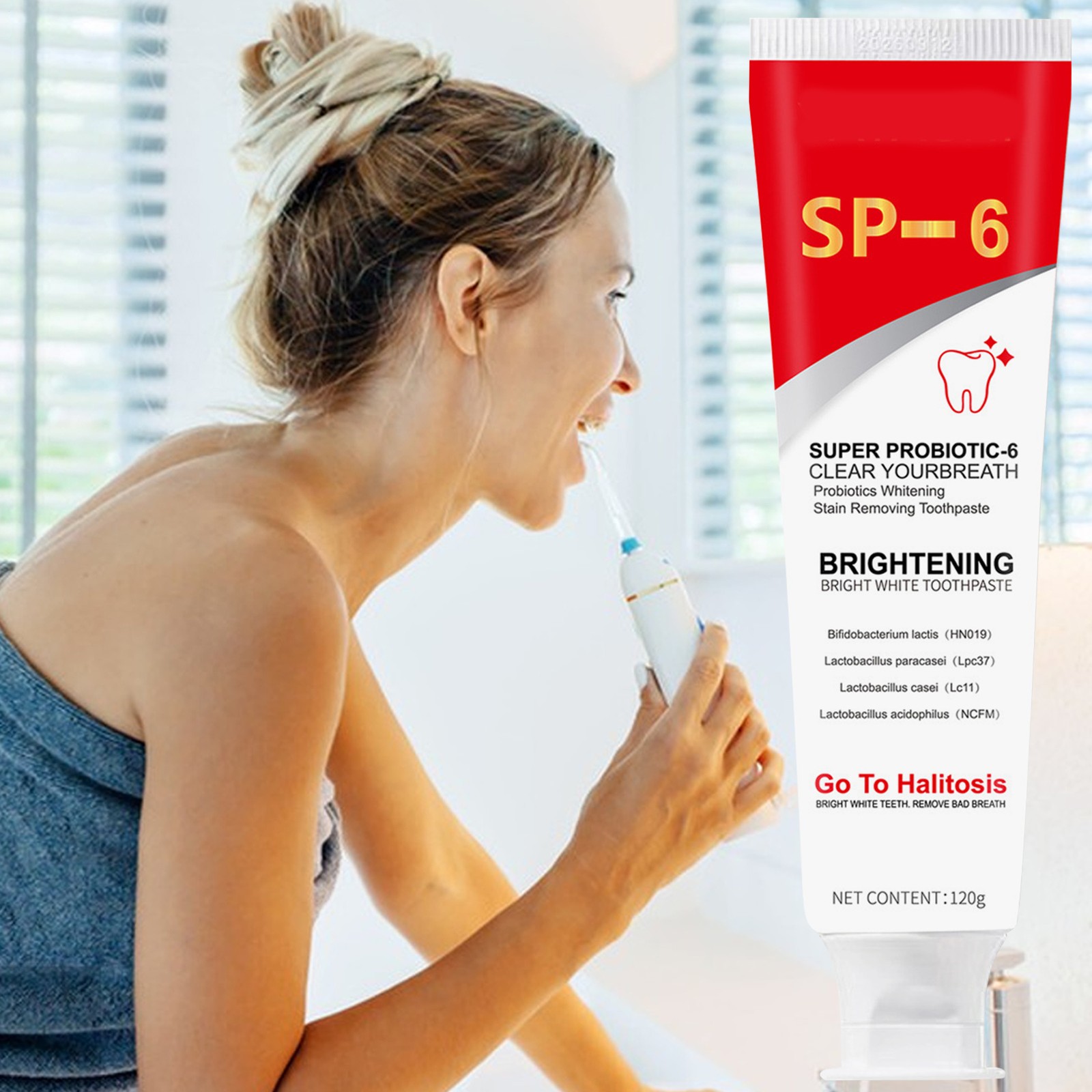 120g New Probiotic Toothpaste SP-6 Whitening Tooth Oral Hygiene Clean Fresh Brea