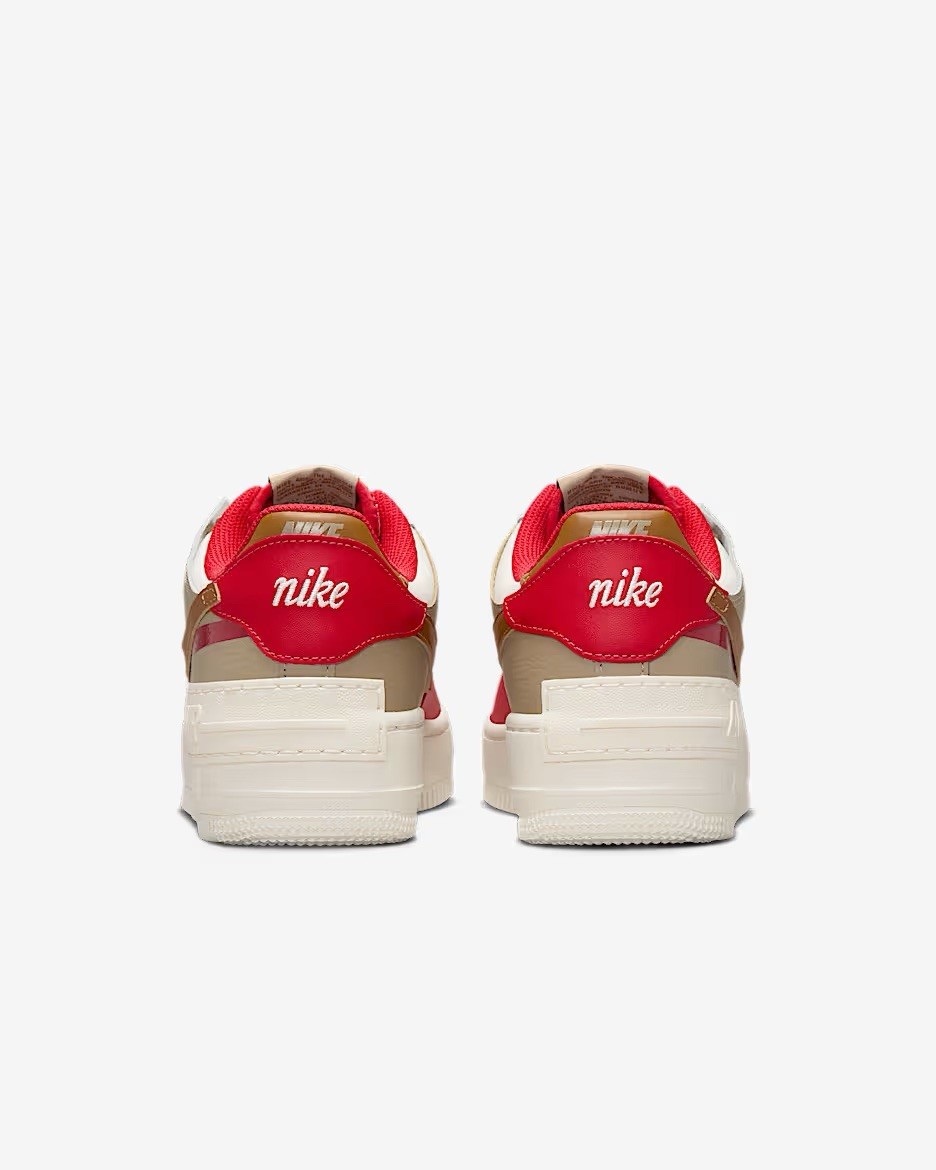 Women Nike Air Force 1 Shadow Sneakers Shoes Phantom/Red