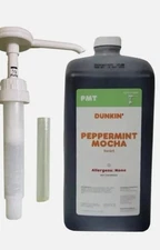 Dunkin' Peppermint Mocha Swirl with Pump. 