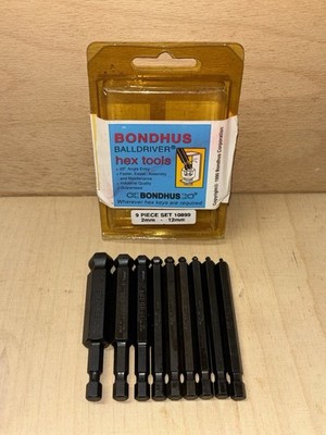 Bondhus 1/4  Inbuss Bit Set 2-12mm Lang Kugelkopf Werkzeug Kfz Werkstatt