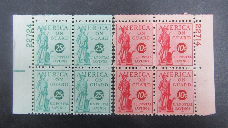 nystamps US Postal Saving Plate Block Stamp # PS11 PS12 Mint OG NH    L24x3480