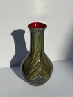VINTAGE RARE LARGE MURANO ART GLASS VASE ITALY MULTI COLORED 14 INCHES TALL