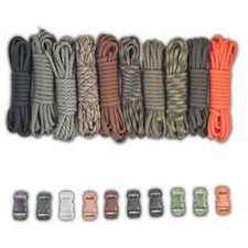 Paracord Planet 550lb Type III Paracord Combo Crafting Kits with Buckles   10...