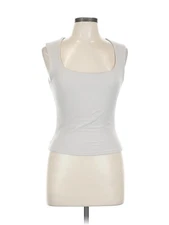 Wasabi + mint Women Silver Tank Top L
