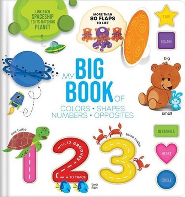 Touch, Trace, and Learn!: My Big Lift-The-Flap Book of Shapes, Colors, Numbers &