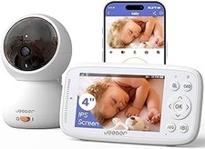 1080P 2.4GHz WiFi Baby Monitor with Camera and Audio, Pan-Tilt-Zoom Video Camera