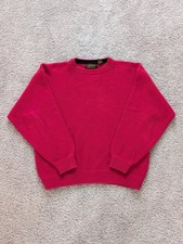 VTG Eddie Bauer Sweater Mens Medium Fisherman Chunky Knit Heavyweight Pullover