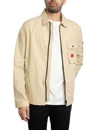 HUGO Men's Emmond Lightweight Jacket, Beige - Picture 2 of 8