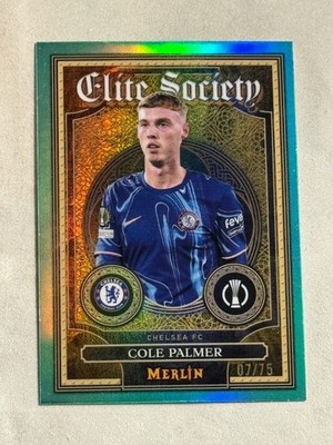 2024-25 Topps Merlin UCC Elite Society Aqua Refractor Cole Palmer /75 #ES-6