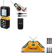 Square Laser-65Ft Green Beam Floor Tile Laser Level &  Laser Measure Rechargeabl