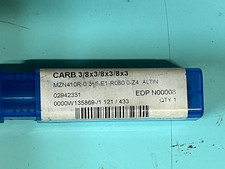 Niagara Cutter Solid Carbide Corner Radius End Mill 3/8in 4F 3 OAL