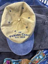Panama Canal Est. 1914 Khaki Blue Two-Tone Men's Casual Baseball Cap