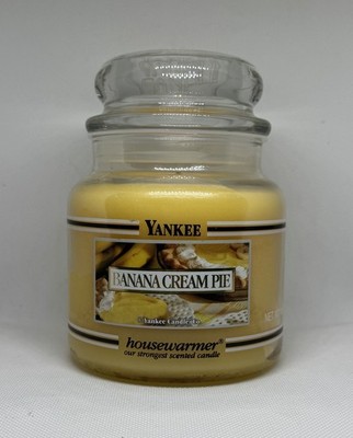 Yankee Candle Banana Cream Pie Large Jar BLACK BAND Retired RARE NEW