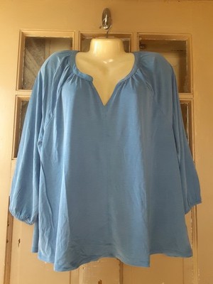 Lucky Brand Woman's 3/4 Sleeve Top Size XXL    NEW WITH TAGS