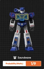 Blokees Transformers Galaxy Version 07 ONE Mini Model Soundwave 1/9