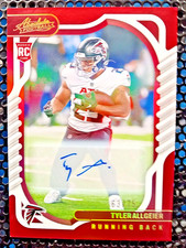2022 Panini Absolute Tyler Allgeier Rookie Signatures Red Spectrum Auto RC /75