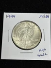 1944 Walking Liberty Half Dollar UNC HIGH GRADE - Great Coin Nice Detail