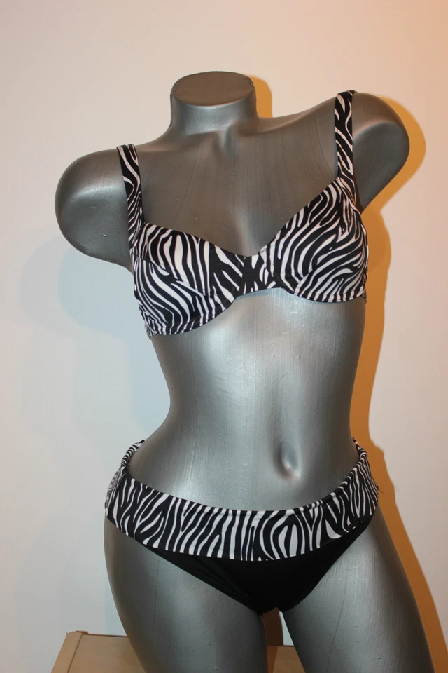 Triumph Bügel Bikini "4 Your Style 14 pt CTOW" schwarz/weiß 75 B Tai 02 in 38 - Bild 1 von 4