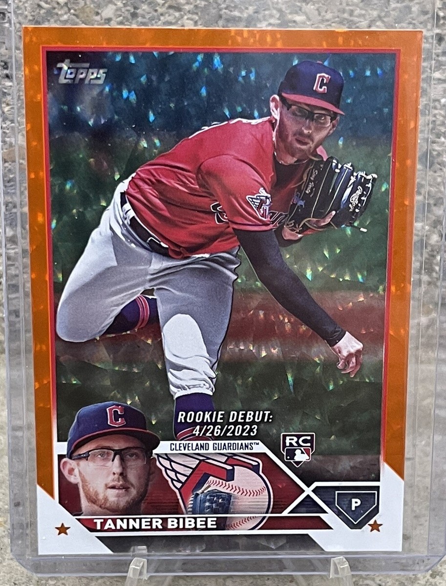 2023 Topps Update Tanner Bibee Orange Foilboard RC #US107