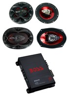 2) Boss Ch6530 6.5 300w + 2) Ch6920 6x9 350w 2-way Speakers + R1004 400w Amp on sale 2) Boss Ch6530 6.5 300w + 2) Ch6920 6x9 350w 2-way Speakers + R1004 400w Amp on sale