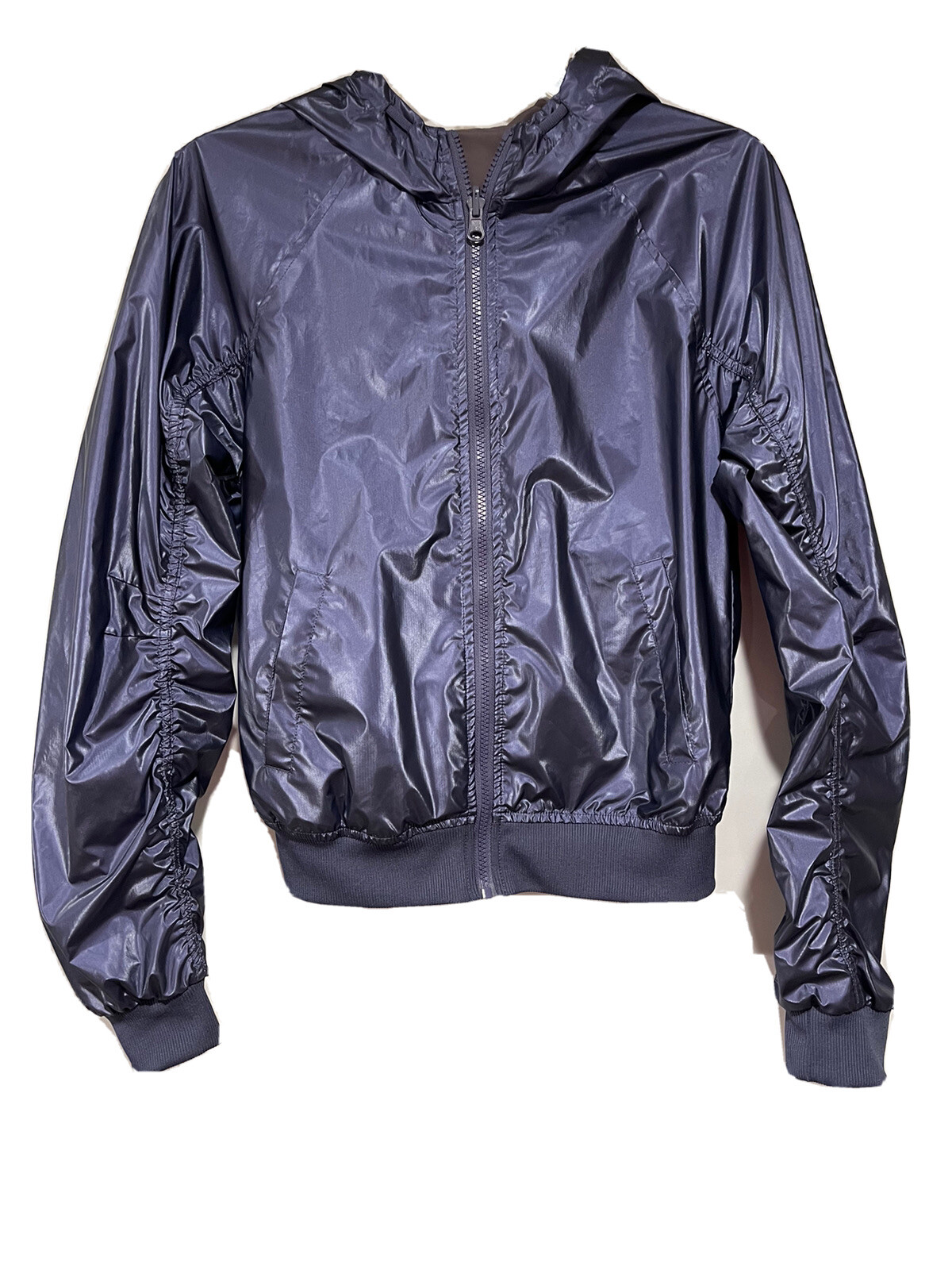 Fabletics Blue Amara Reversible Jacket W Hood Siz… - image 1