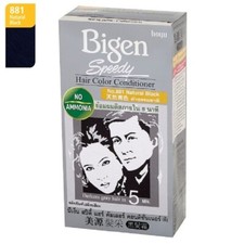 Bigen No.881 Speedy Japan Hair Dye Hair Color Conditioner Natural Black 1 Box