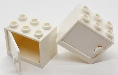 LEGO 2 x Box Container Schrank Tür 2x3x2 weiß TOP - Bild 1 von 3