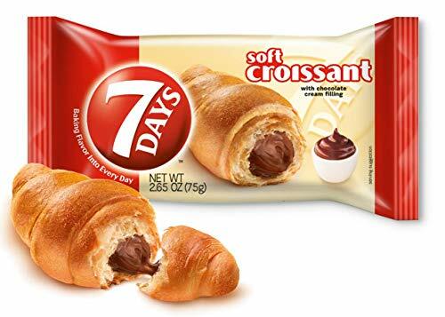 Croissant suave 7 días, relleno de chocolate 6 unidades [4 cajas]