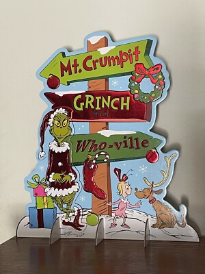 How the Grinch Stole Christmas 13.5'' Table Top Decoration NEW Decor Dr Seuss