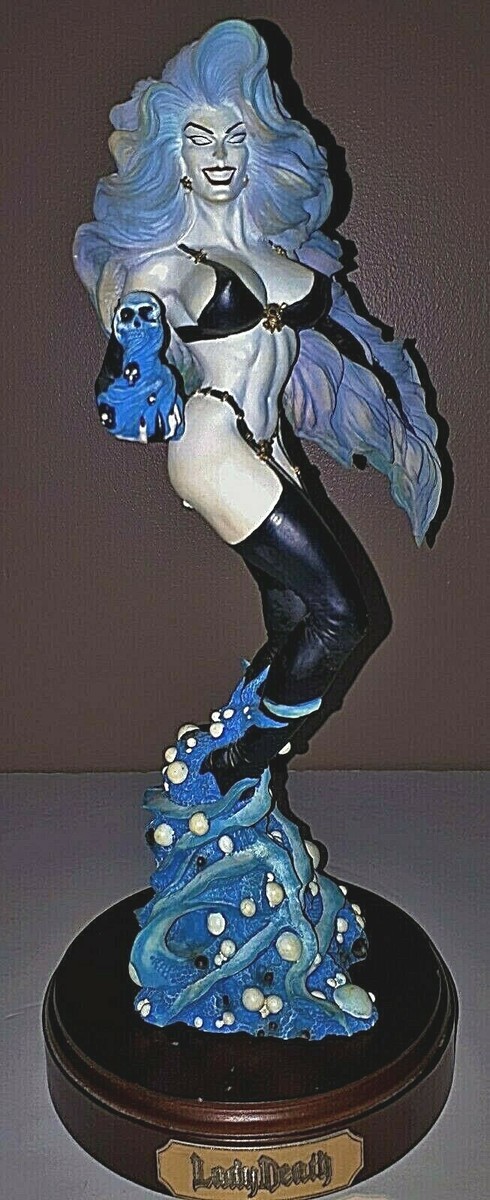 LADY DEATH STATUE - 1995 - CLAYBURN MOORE - 534/3200 - RARE - 13