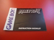 Alleyway Nintendo Game Boy Instruction Manual Booklet ONLY