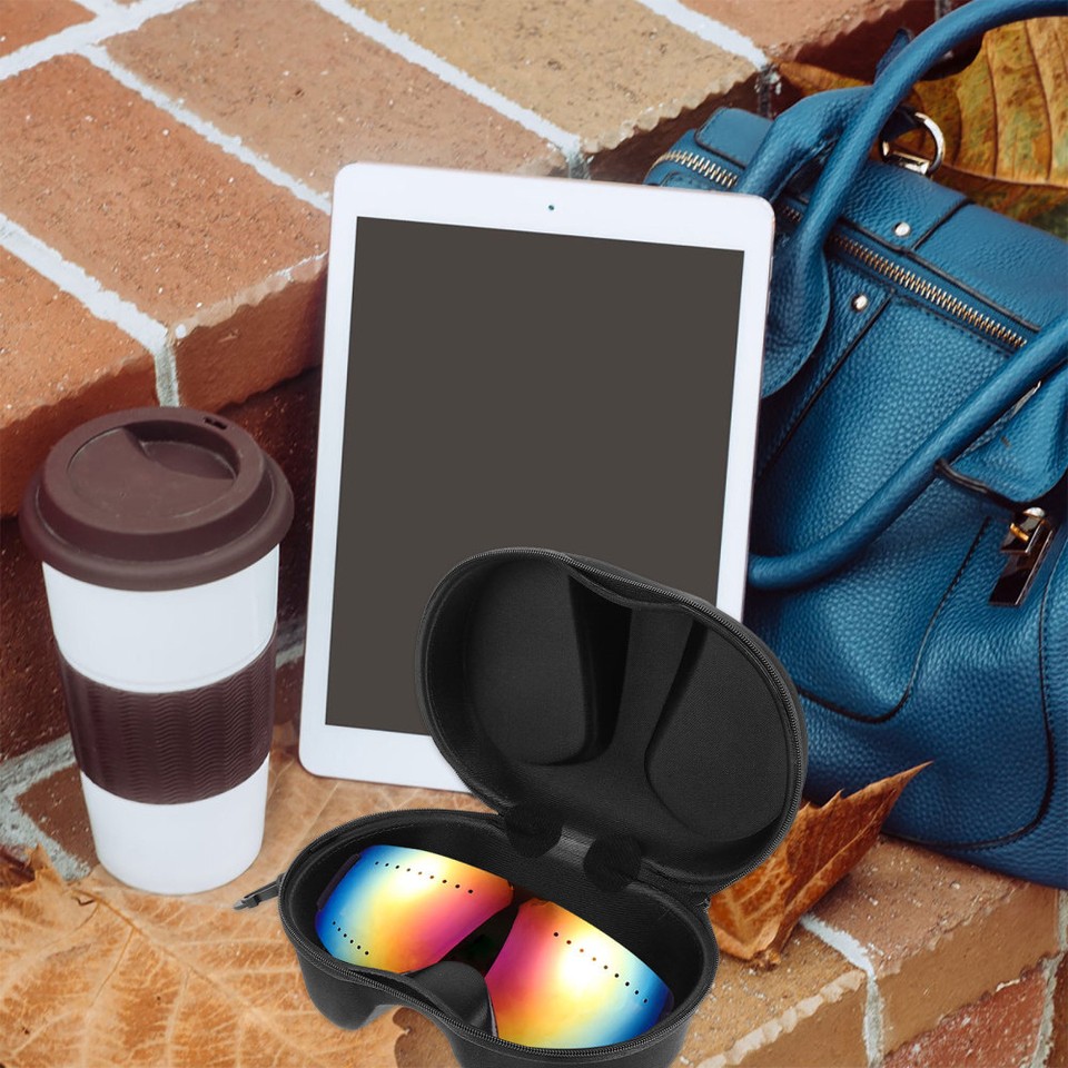 Hard Eyeglass Case Snowboard Goggles Ski Glasses with Zipper eBay