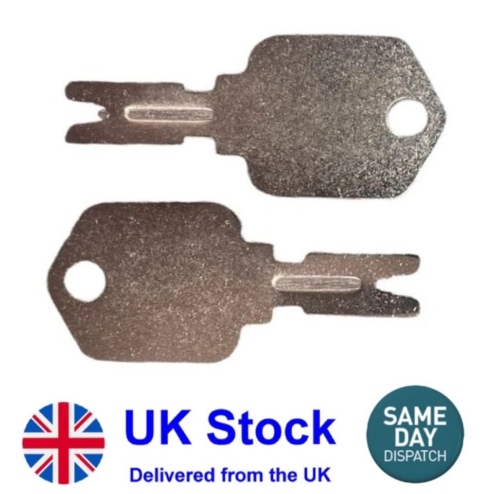 2x Forklift Key Ignition For Hyster, Caterpillar, JCB, Yale, Daewoo Master Plant