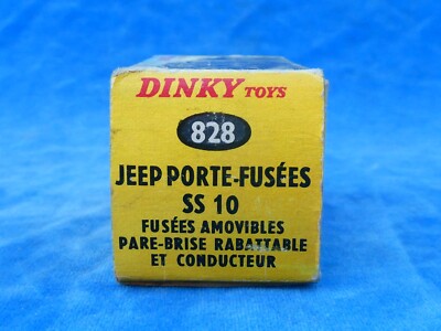 Dinky Toys 828 Jeep Porte-Fusées SS 10 - 1:43 - Rare Avec Boîte - France