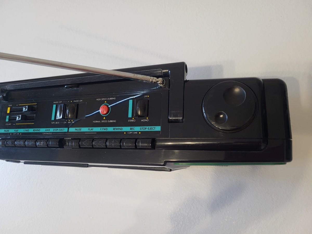 Radio-cassette Stéréo PHILIPS D8088R – Double Cassette FM-AM – Avec Carton D'origine
