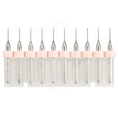 Carbide PCB Drill Bits 10pcs X 0.4mm CNC Print Circuit Board Tungsten Steel