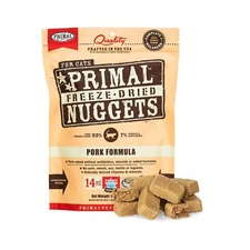 Primal Freeze Dried Cat Food Nuggets, Pork Formula (5.5 & 14 oz) - Raw Kitten...