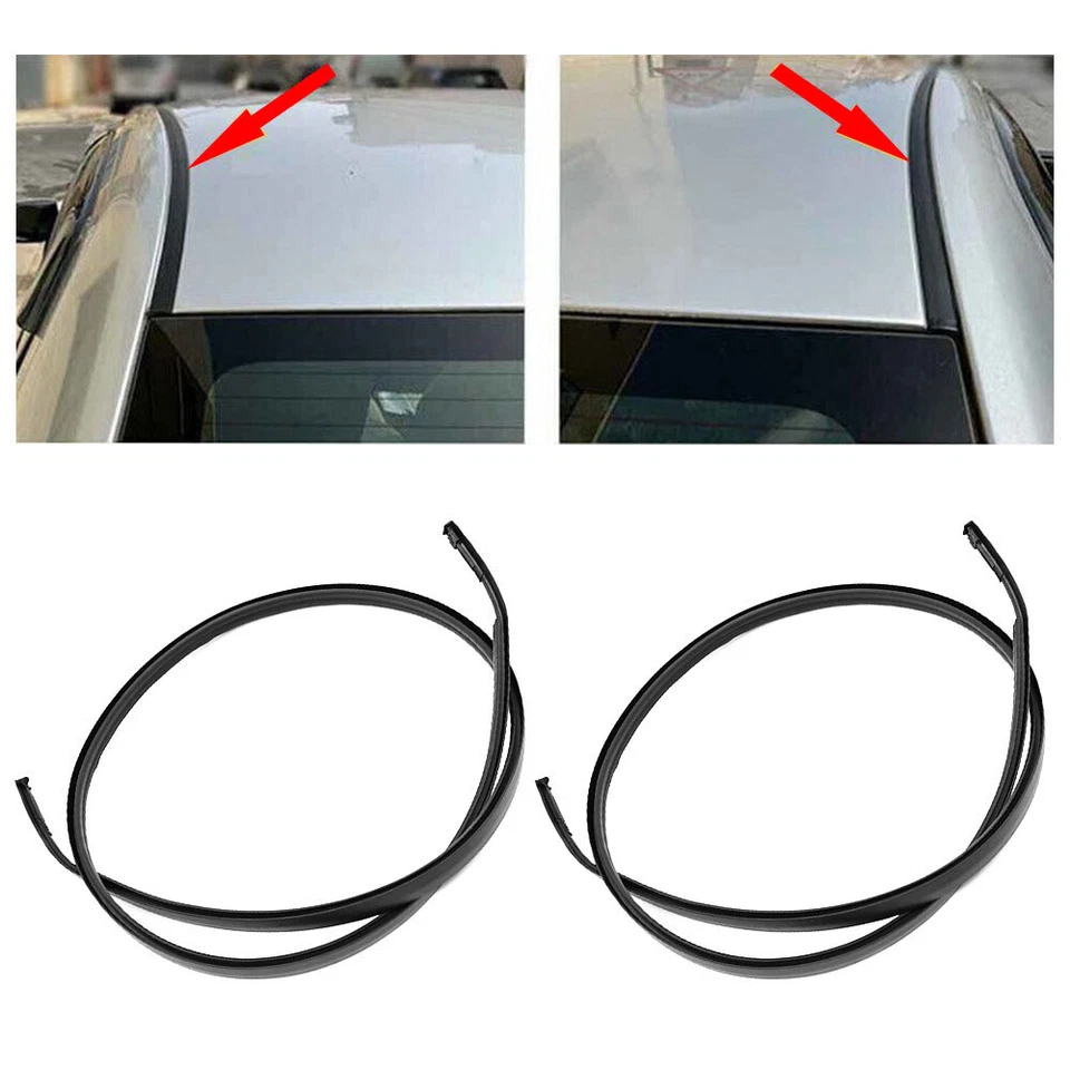 2 peças tampa de vedação de tira de moldagem para teto de carro para Toyota 07-11 Yaris Hatchback - Imagem 2 de 4