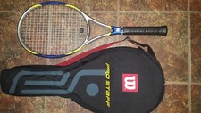 New Wilson HPS Hyper Pro Staff 6.7 racket strung specs of HPS 6.6 MP nc 95 1/2