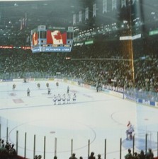 HOCKEY PHOTO PRINT VIEW OLD THE OLD MONTREAL FORUM LAST YEAR ICE VIEW