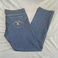 Women's Vigoss Blue Jeans P2249J Dark Wash Straight Size 11 Denim Nice