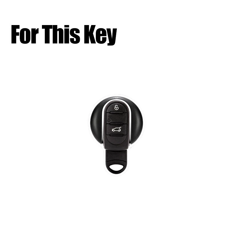 Genuine Leather Car Key Fob Cover Case For BMW MINI Cooper Clubman F54 F56 R55 Foto 2 de 4