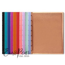 Filofax A5 Ruled Notebook Refillable "Leather-Look"   - Choose colour