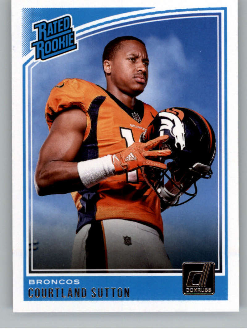 Courtland Sutton 2018 Donruss #312 RC Broncos Rated Rookie