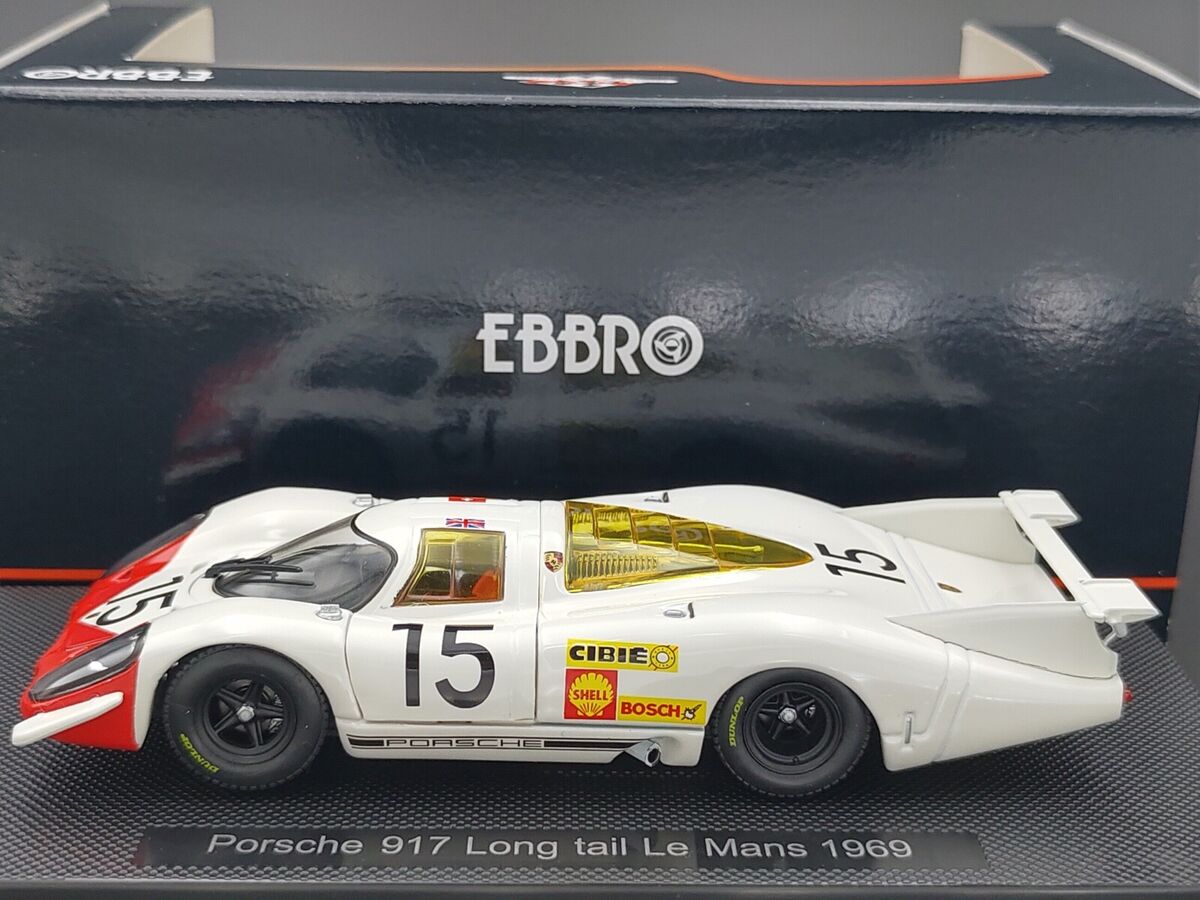 EBBRO 43751 1:43 SCALE PORSCHE 917 LONG TAIL LE MANS 1969